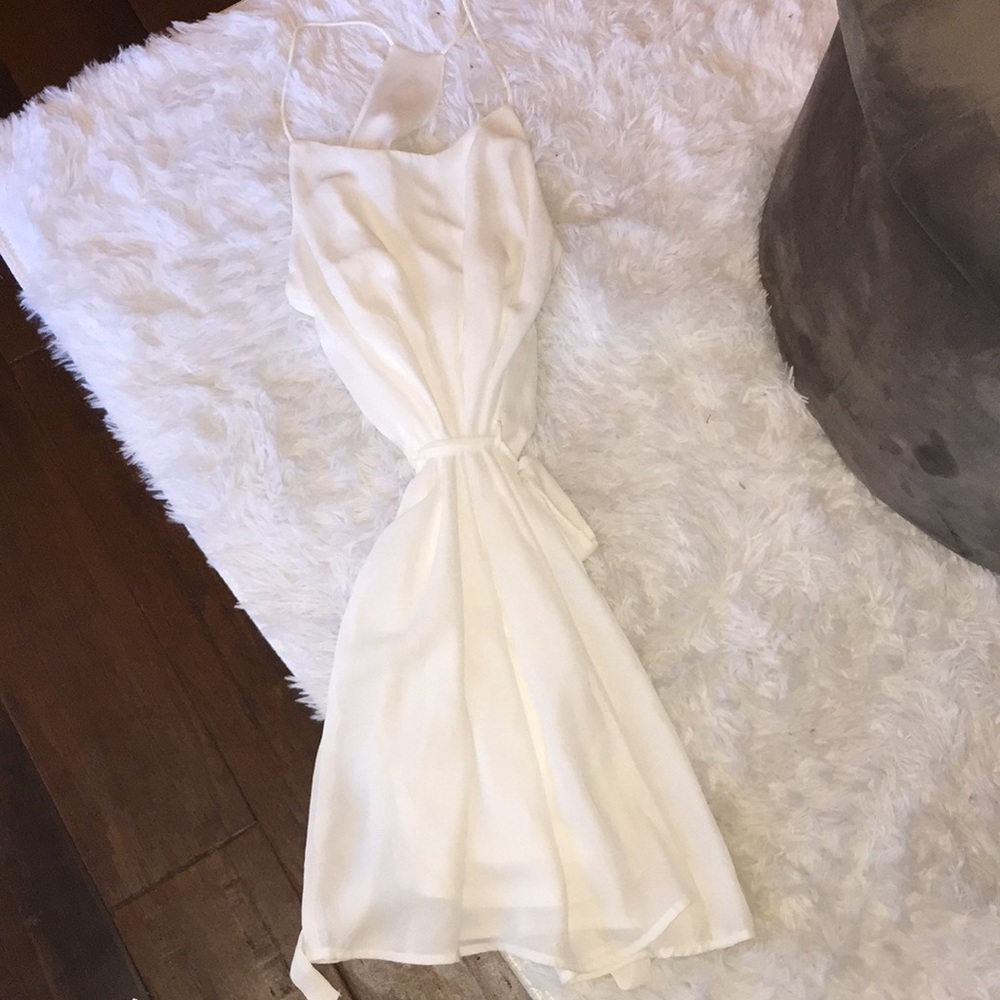 White Chiffon Dress